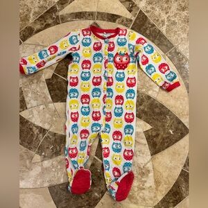 Pekkle Owl Print Kids Footie Pajamas